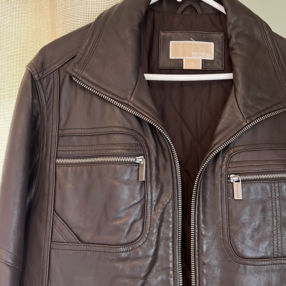 Dark Brown Men’s Genuine Leather Jacket - Picture 2 of 7
